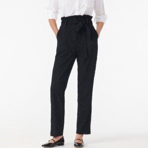 J.Crew High-Waisted Paper Bag Lace Trousers